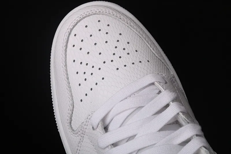 All categories Air Jordan Jordan series basketball shoes Air Jordan 1 Mid Air Jordan 1 Mid AJ1 Joe 1 snake pattern white mid-top basketball shoes series BQ6472-110